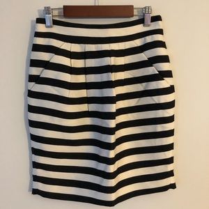 Banana Republic Striped Work Skirt